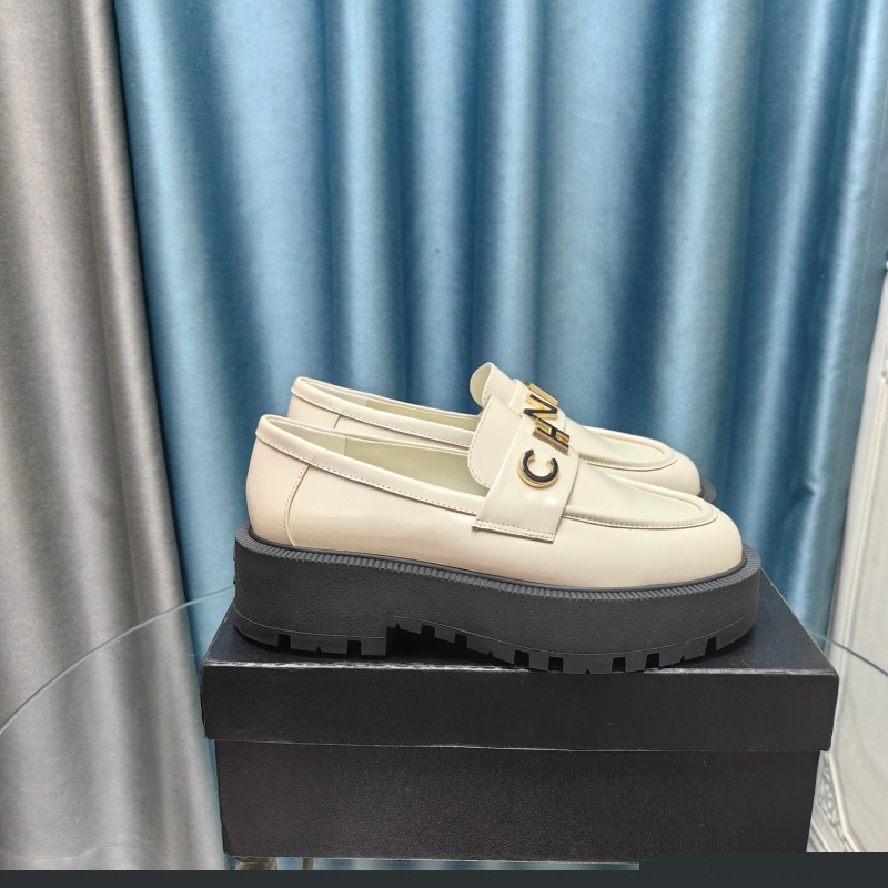 Ch*el leather shoes
